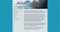Desktop Screenshot of enhanceclinicalpsychology.com