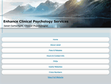 Tablet Screenshot of enhanceclinicalpsychology.com